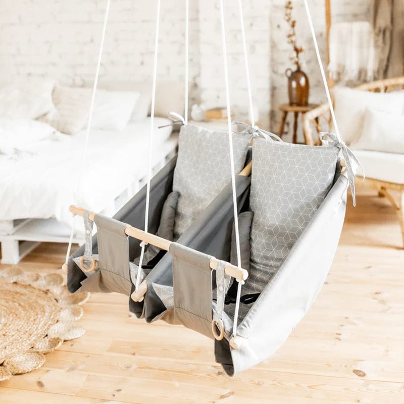 Berceau Suspendu Jumeaux Jaune