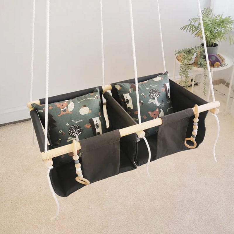 Chaise Bébé Suspendue Gris foncé