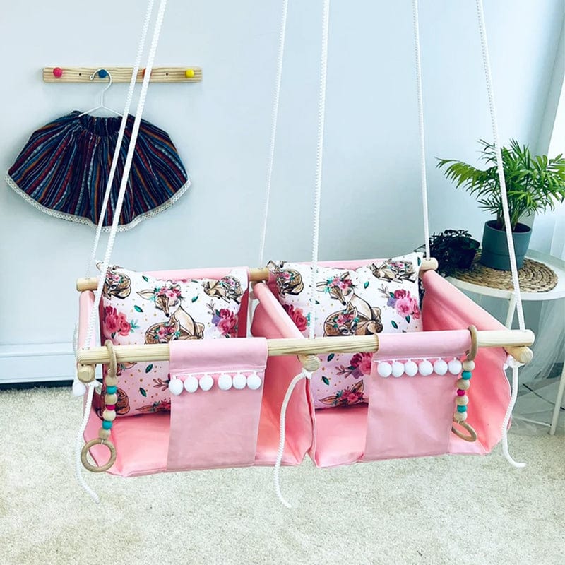 Chaise Bébé Suspendue Rose