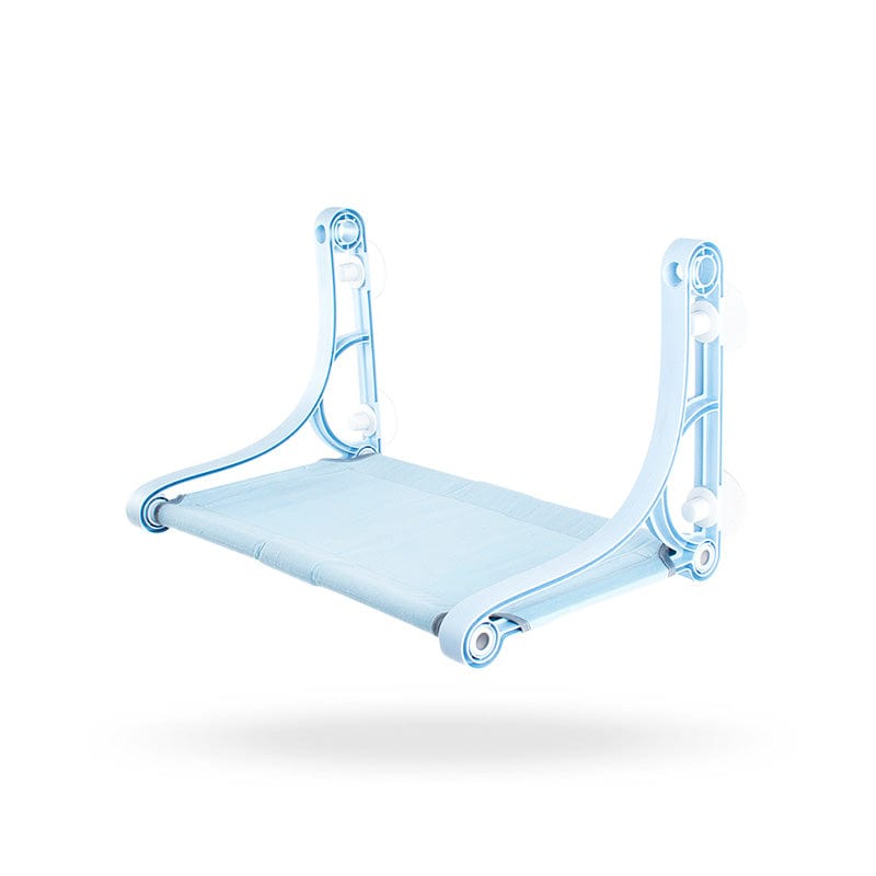 Hamac Chat Ventouse Vitre Bleu