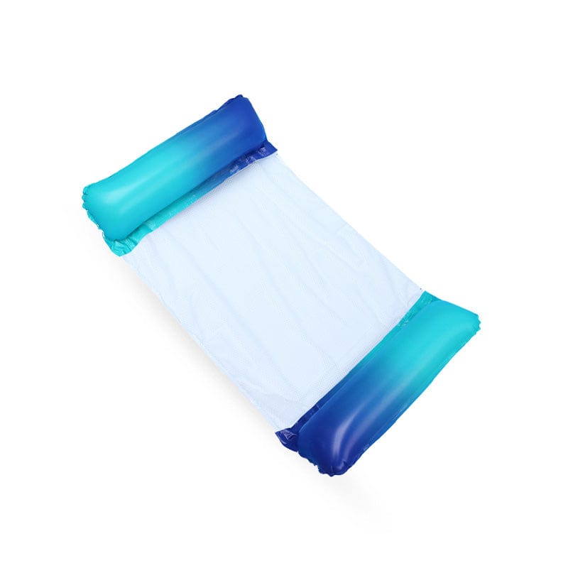 Hamac gonflable d'eau coloré | Bleu