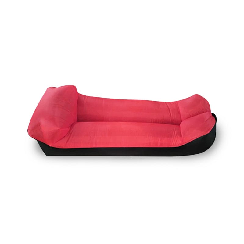 Hamac Gonflable en Toile de Parachute Rouge