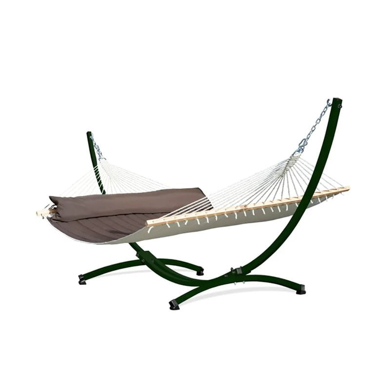 Hamac Matelassé sur Pied Marron