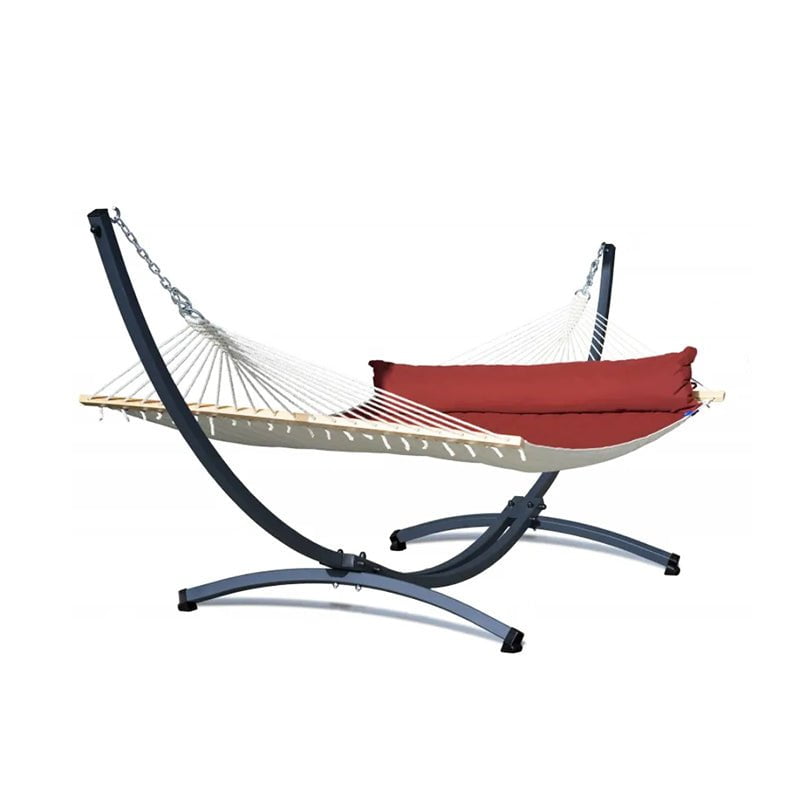 Hamac Matelassé sur Pied Rouge