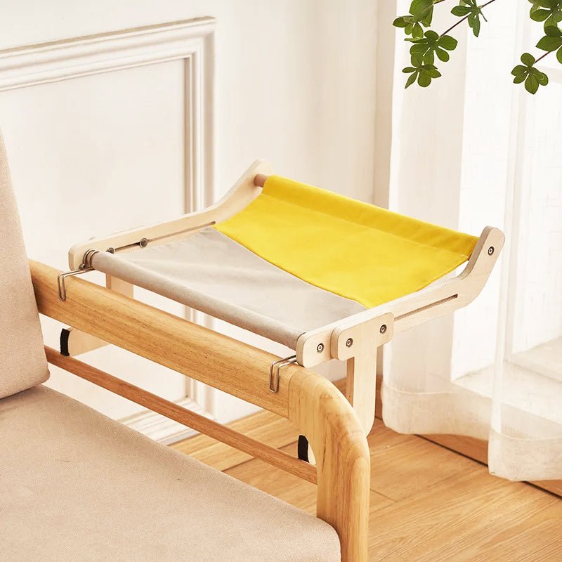 Hamac Vitre pour Chat Jaune